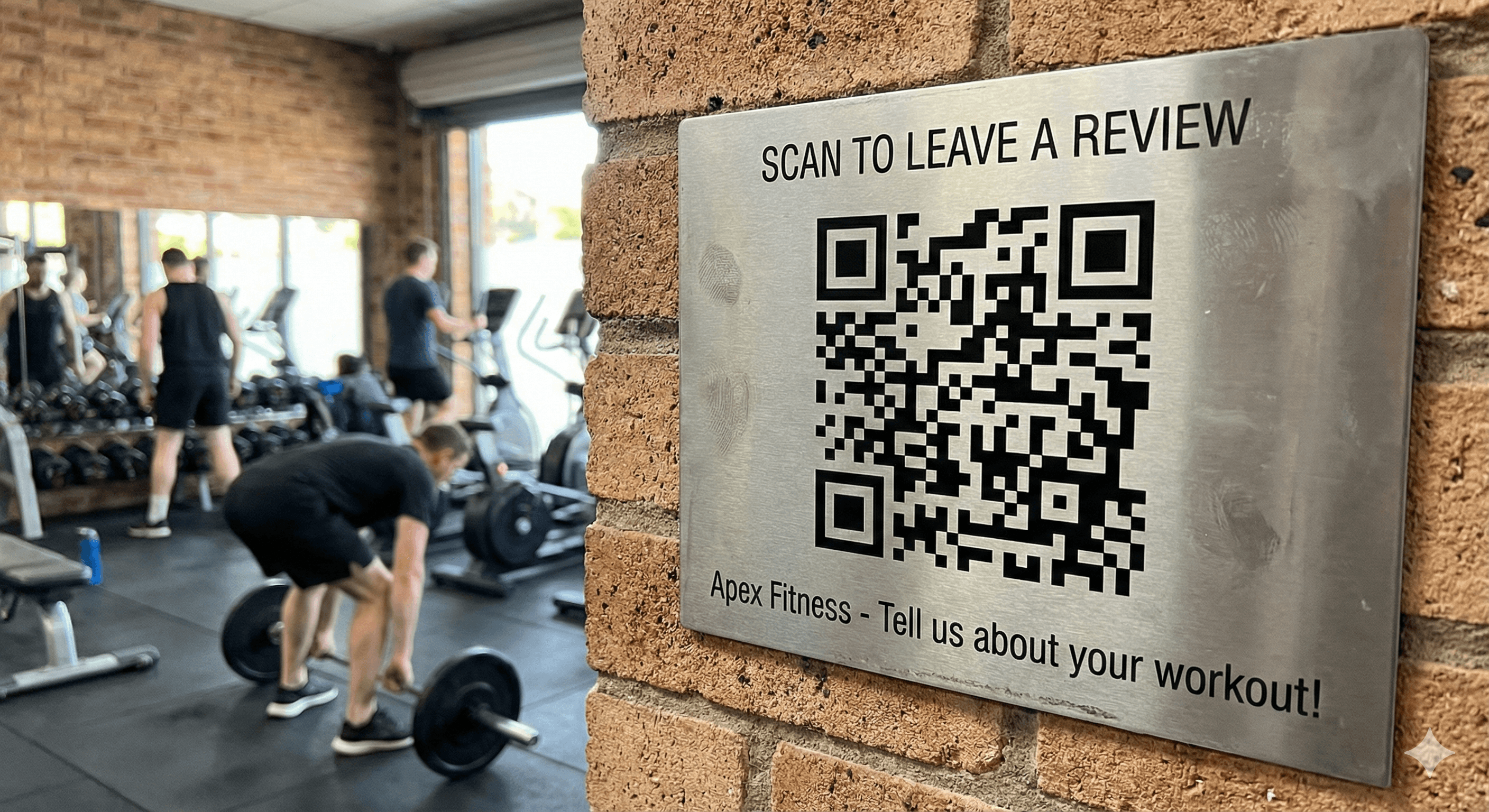 QR on Gym Wall - Easy feedback collection